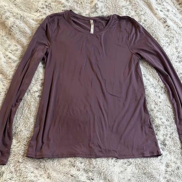 Fabletics Plum Long Sleeve Shirt - Picture 2 of 7
